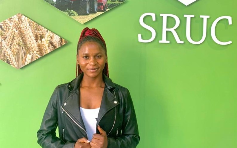 Woman smiles at camera